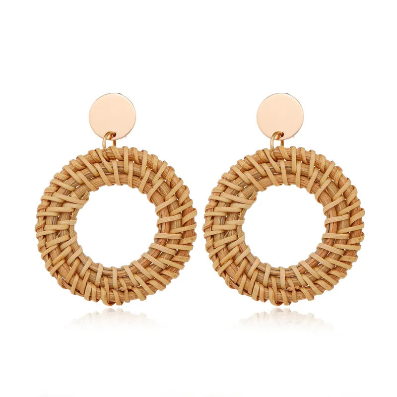 Rattan Hoops (clip-ons)